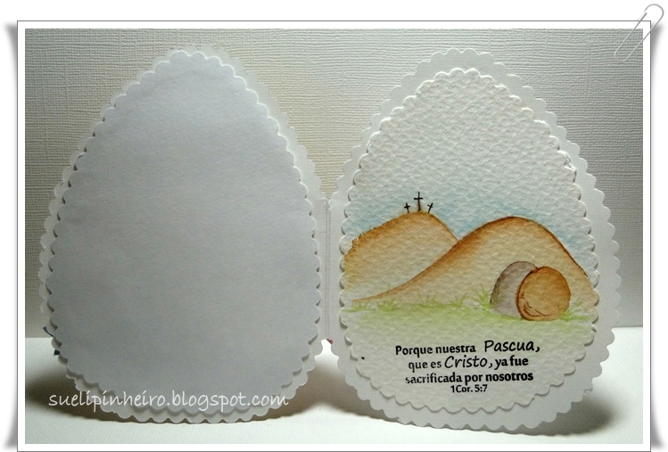 Tarjeta Pascua huevo