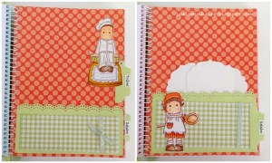 Cuaderno recetario con Magnolias